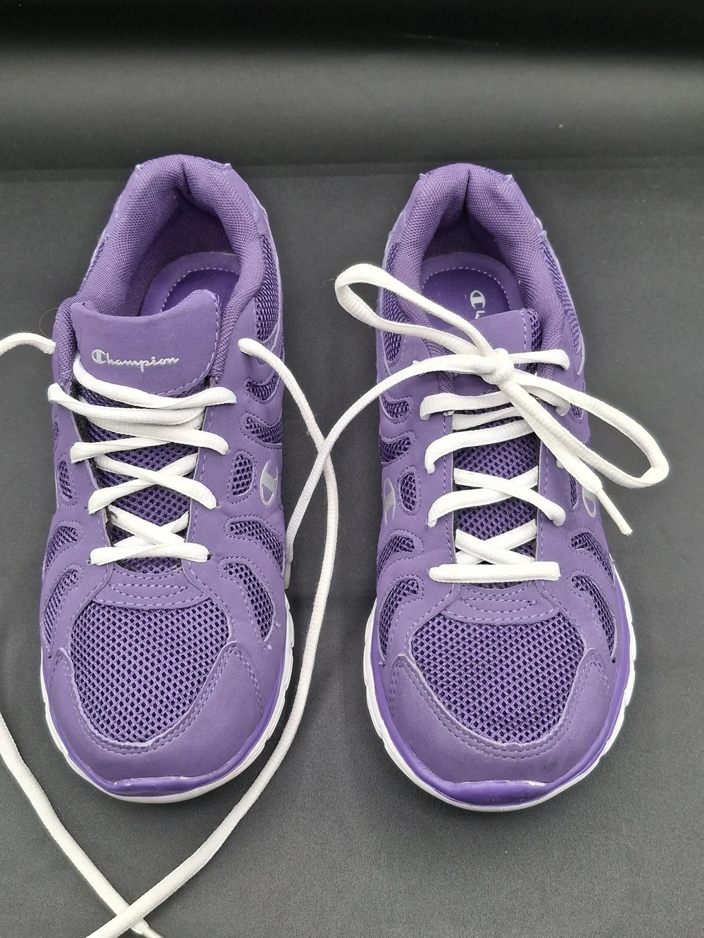 Champion Women's Purple Mesh Running Sneakers with White Laces